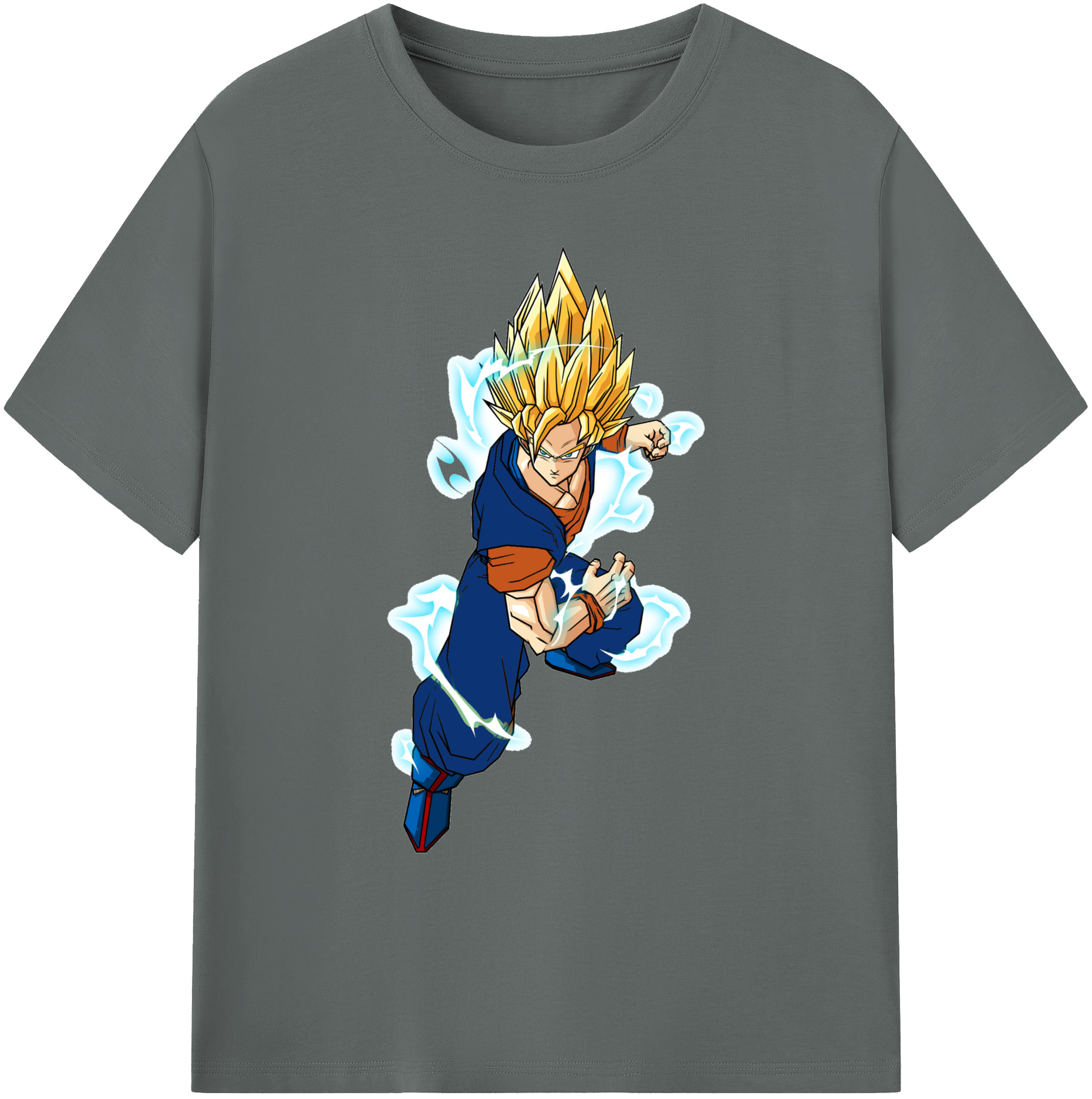 （画像用） ドラゴンボール 孫 悟飯（そんごはん）DRAGON BALL Son Gohan 綿100％ メンズ半袖Tシャツ｜肌触りやわらか＆通気性